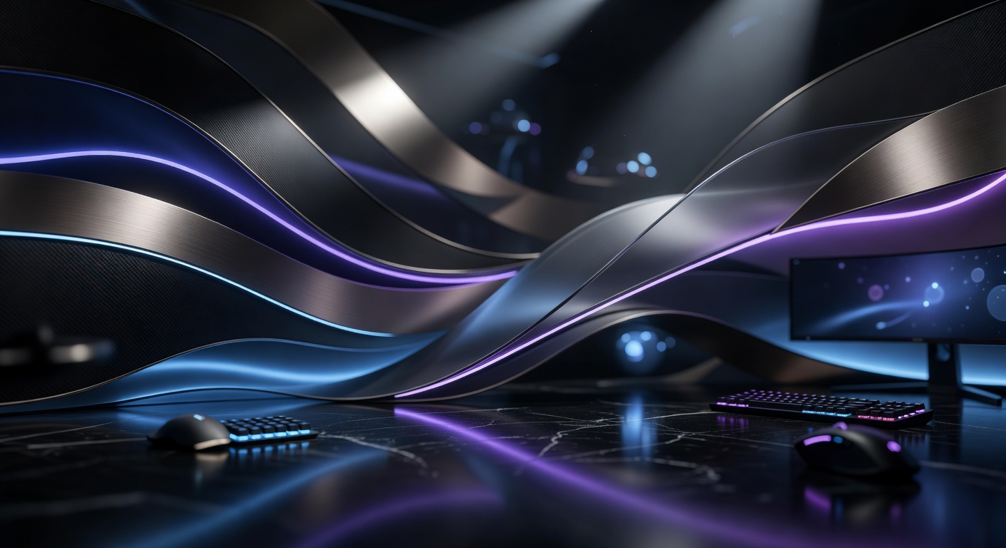 Luxury gaming environment abstract background